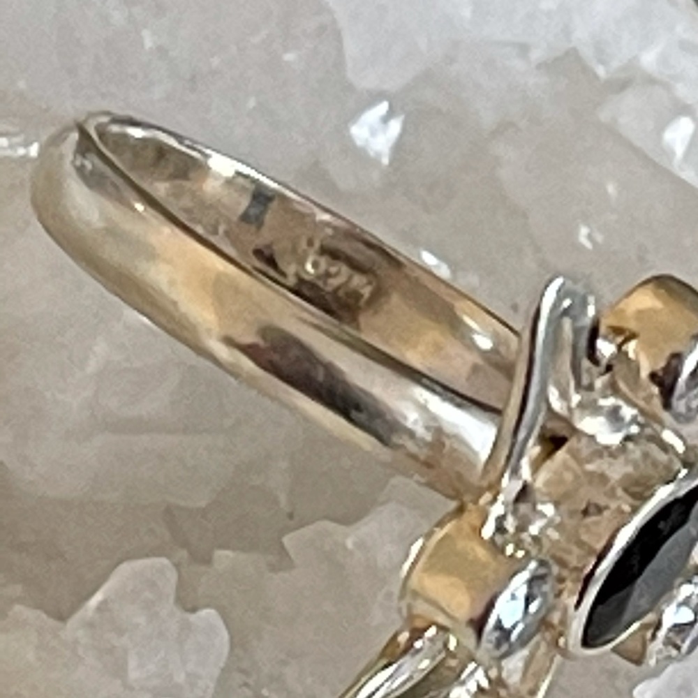 ⭐️ Black Onyx Sterling Silver Ring - Picture 6 of 10